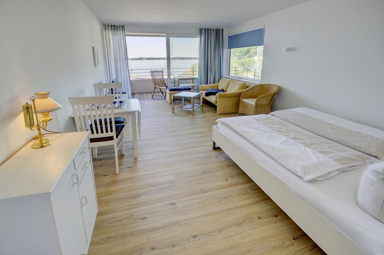 Fewo1846 Intermar - Strandbude - Studioapartment Mit Balkon Und Meerblick Glücksburg Exterior foto
